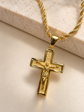 Cross Necklace – 18K Gold