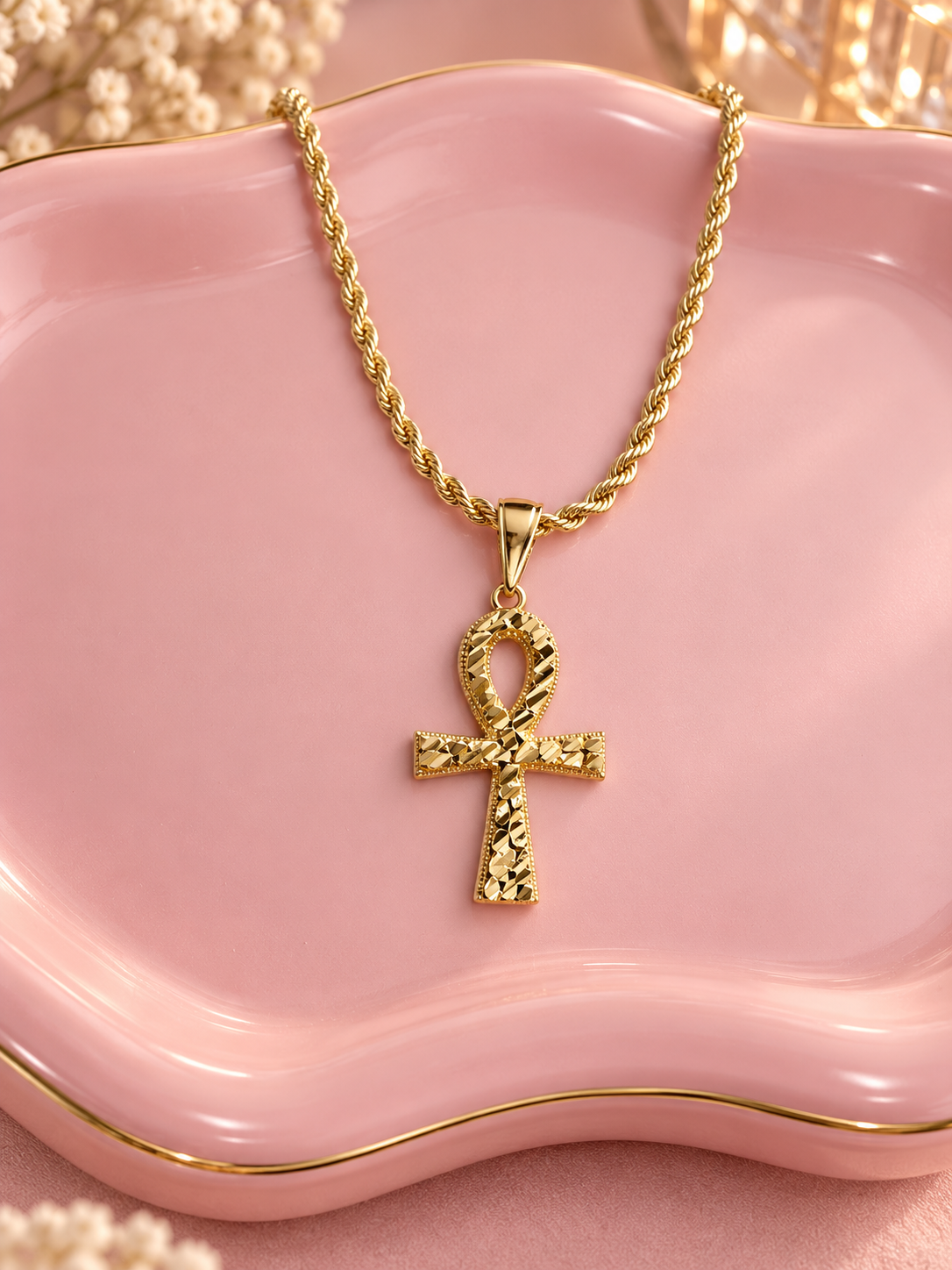 Ankh Faith Necklace – 18K Gold Plated