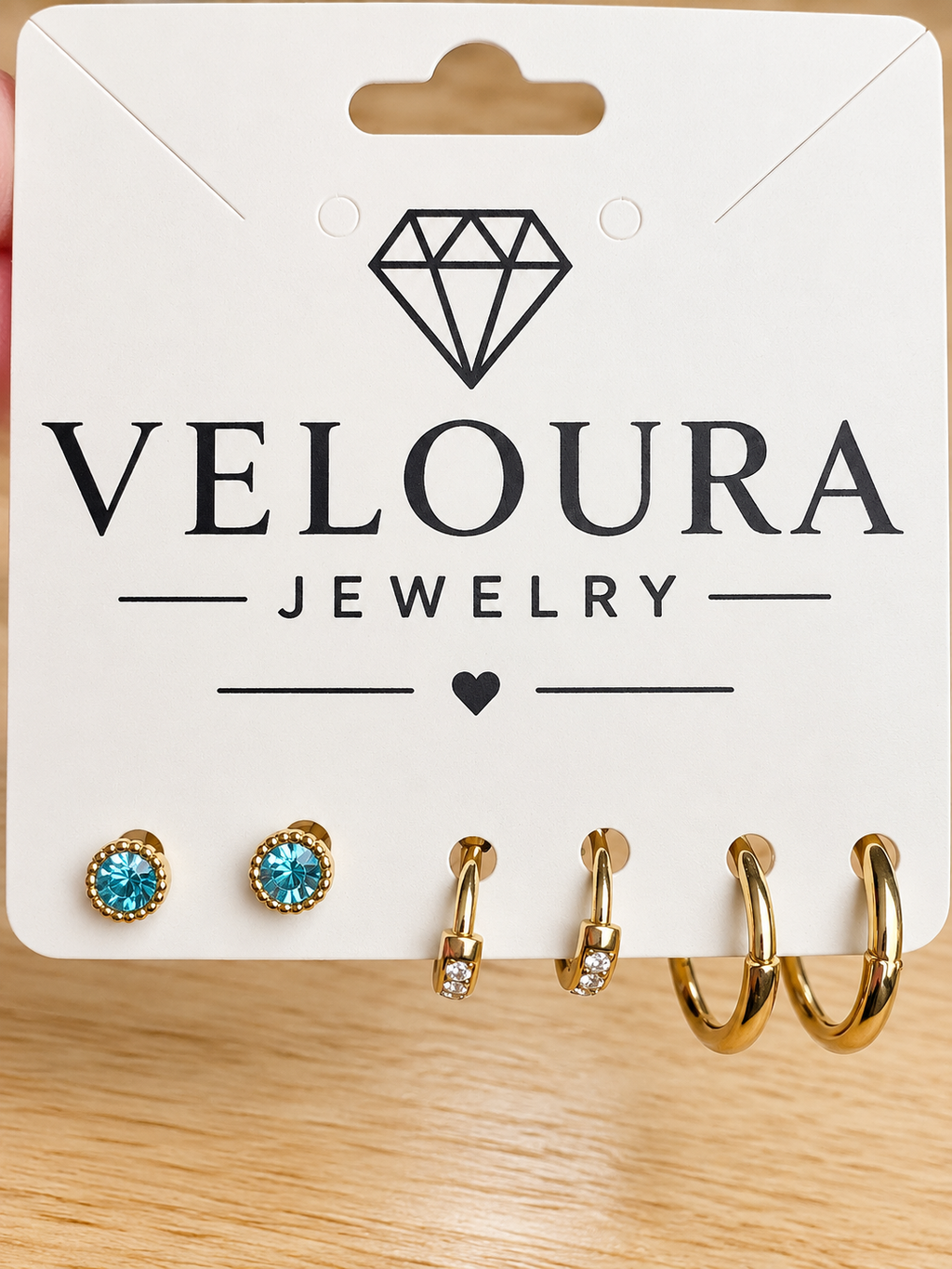 Veloura Triple Glow 3-Piece Earring Set