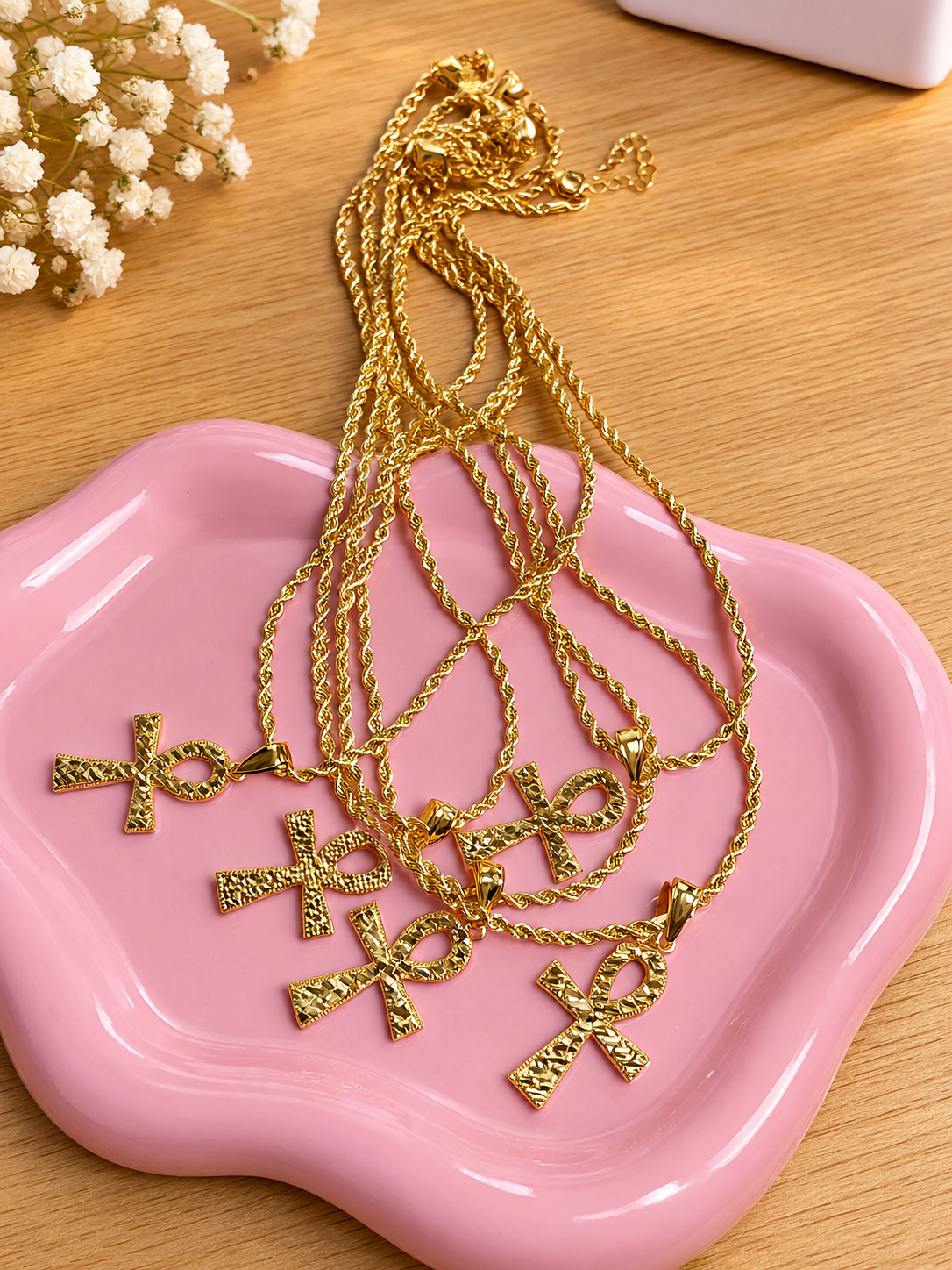 Ankh Faith Necklace – 18K Gold Plated