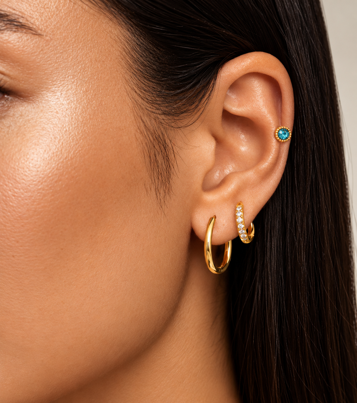 Veloura Triple Glow 3-Piece Earring Set
