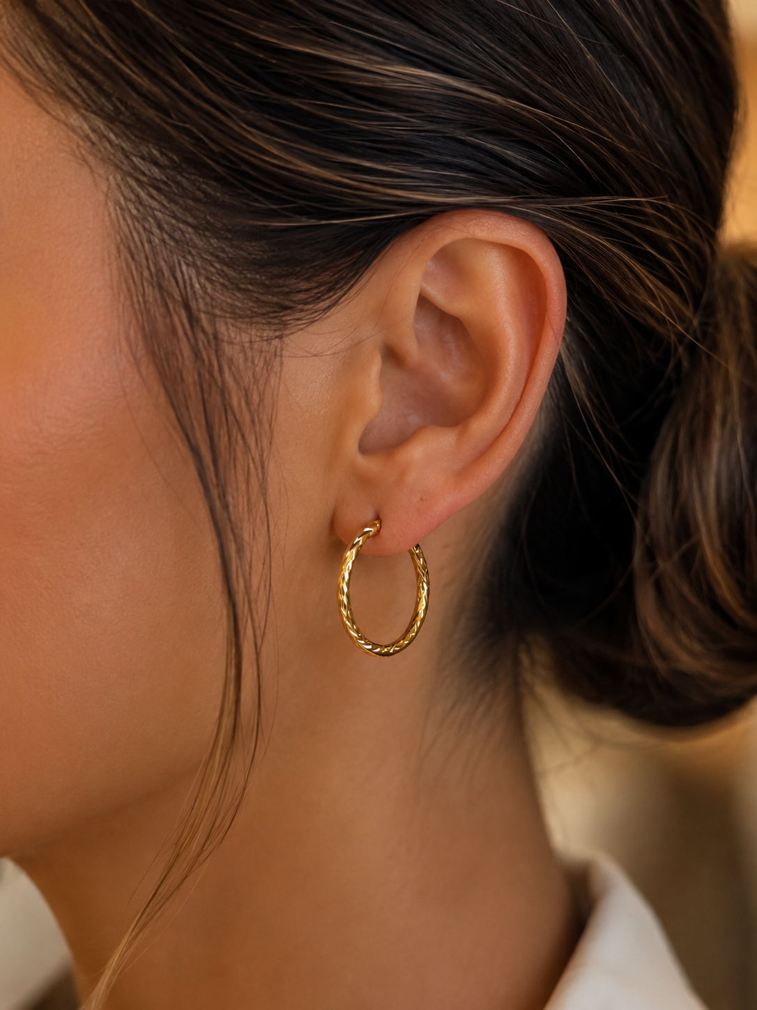 Lola Hoop Earrings – 18K Gold Plated Stainless Steel