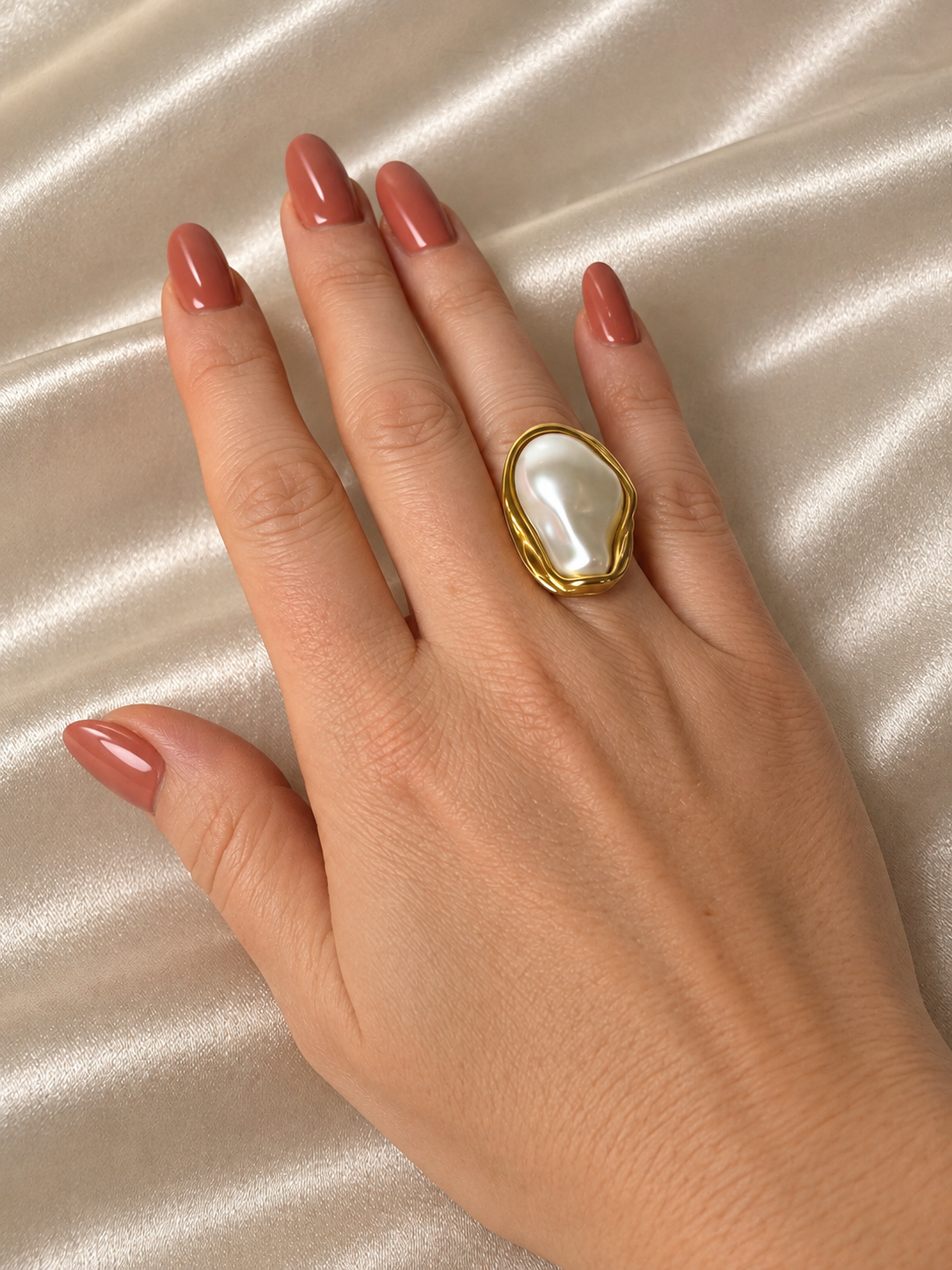 Vintage Pearl Statement Ring