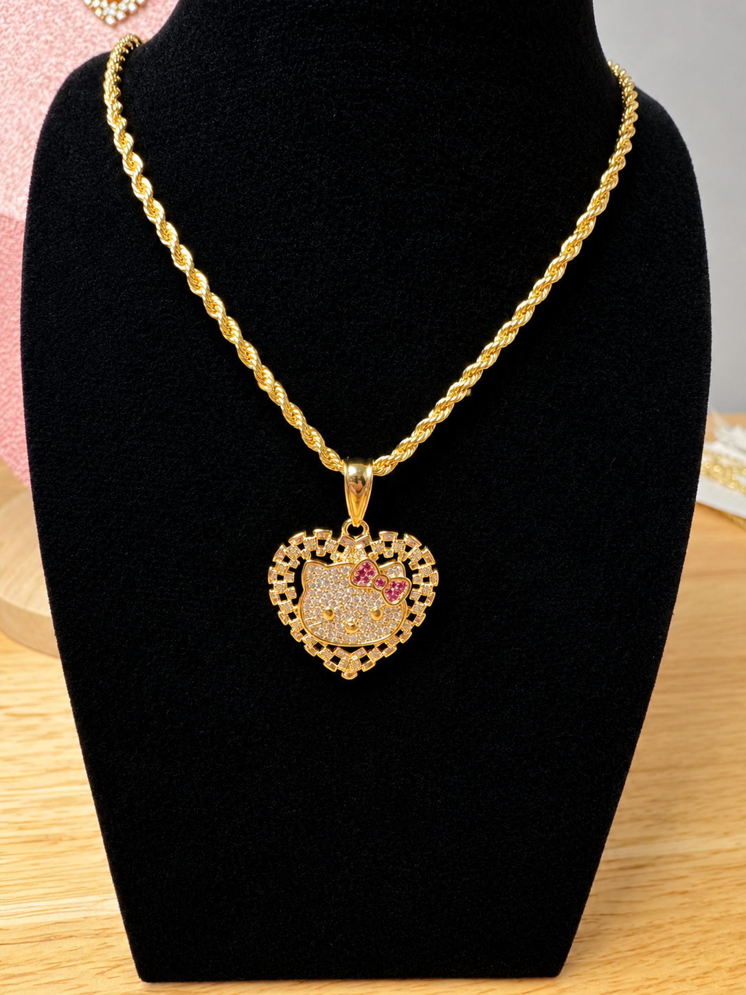 18K Gold Plated Cat Necklace