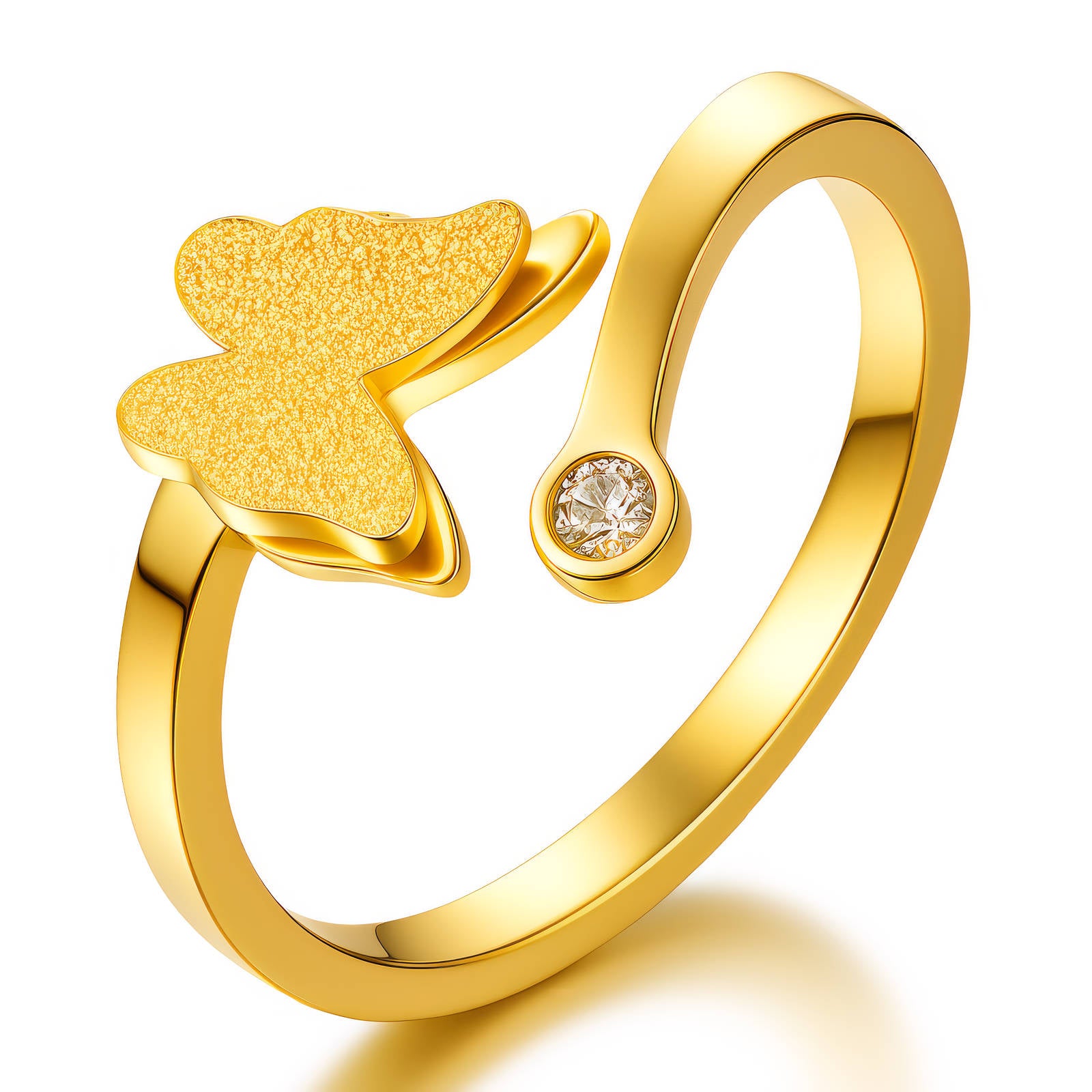 Golden Butterfly Ring