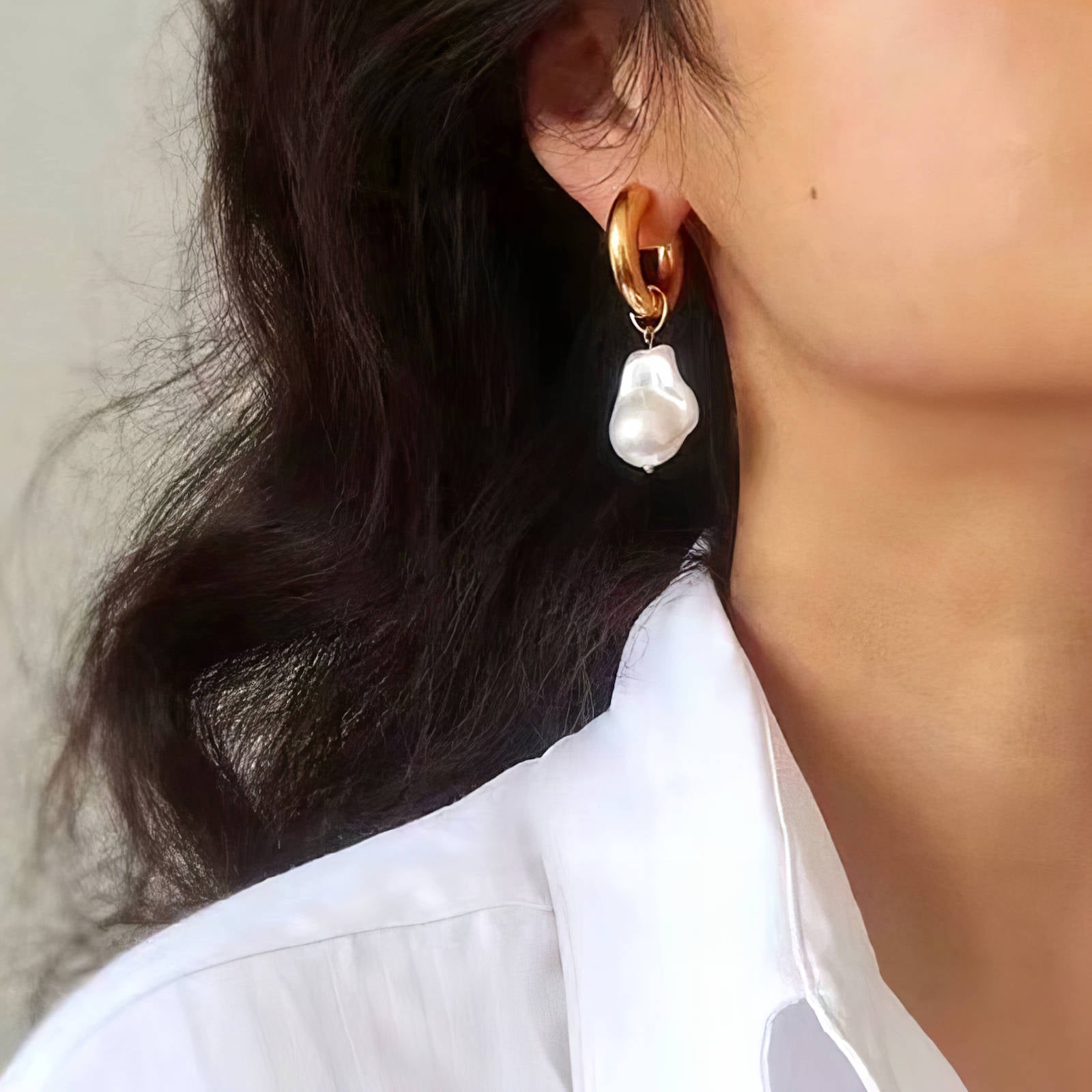 Luna Pearl Drop Earrings