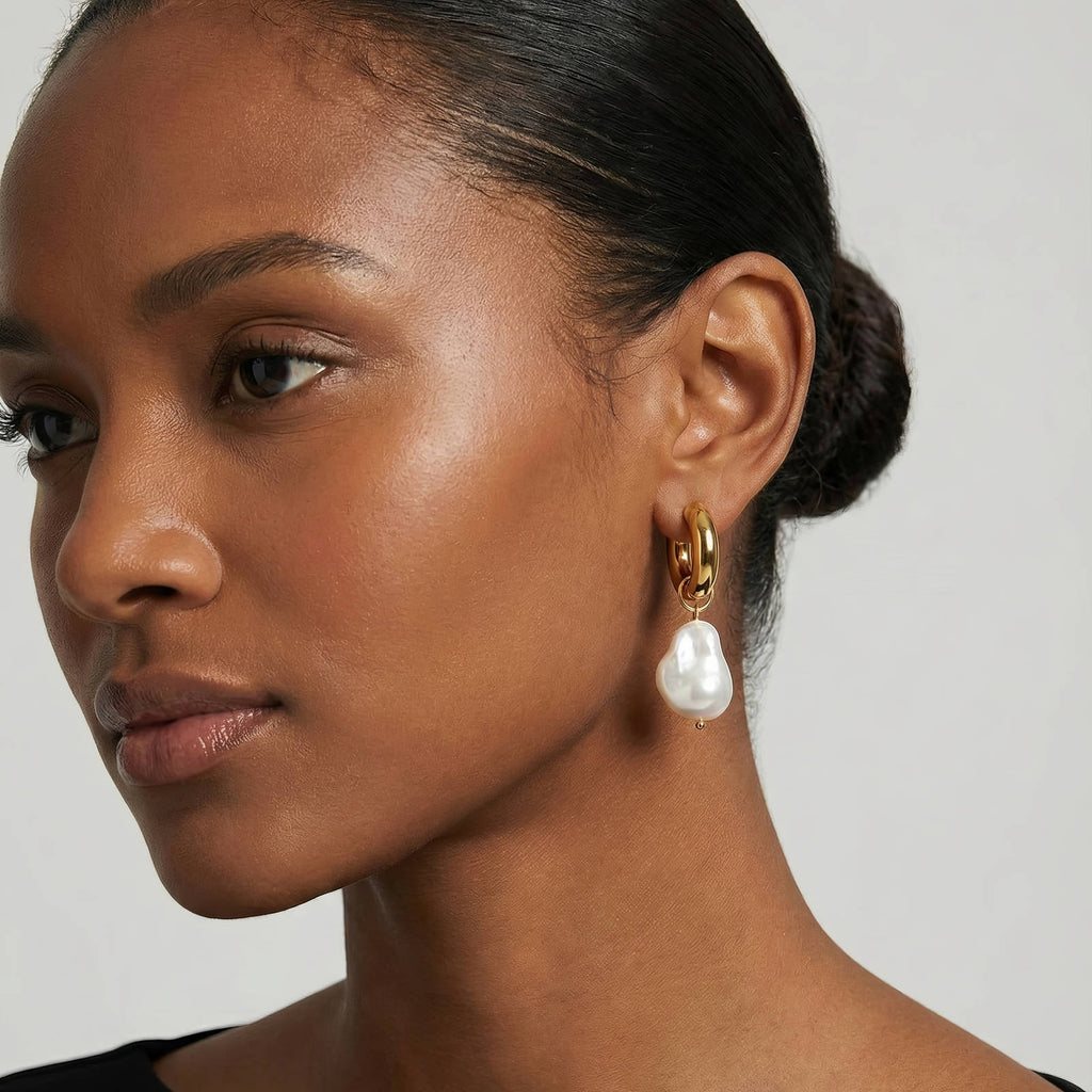 Luna Pearl Drop Earrings