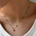 Emerald Seashell Necklace