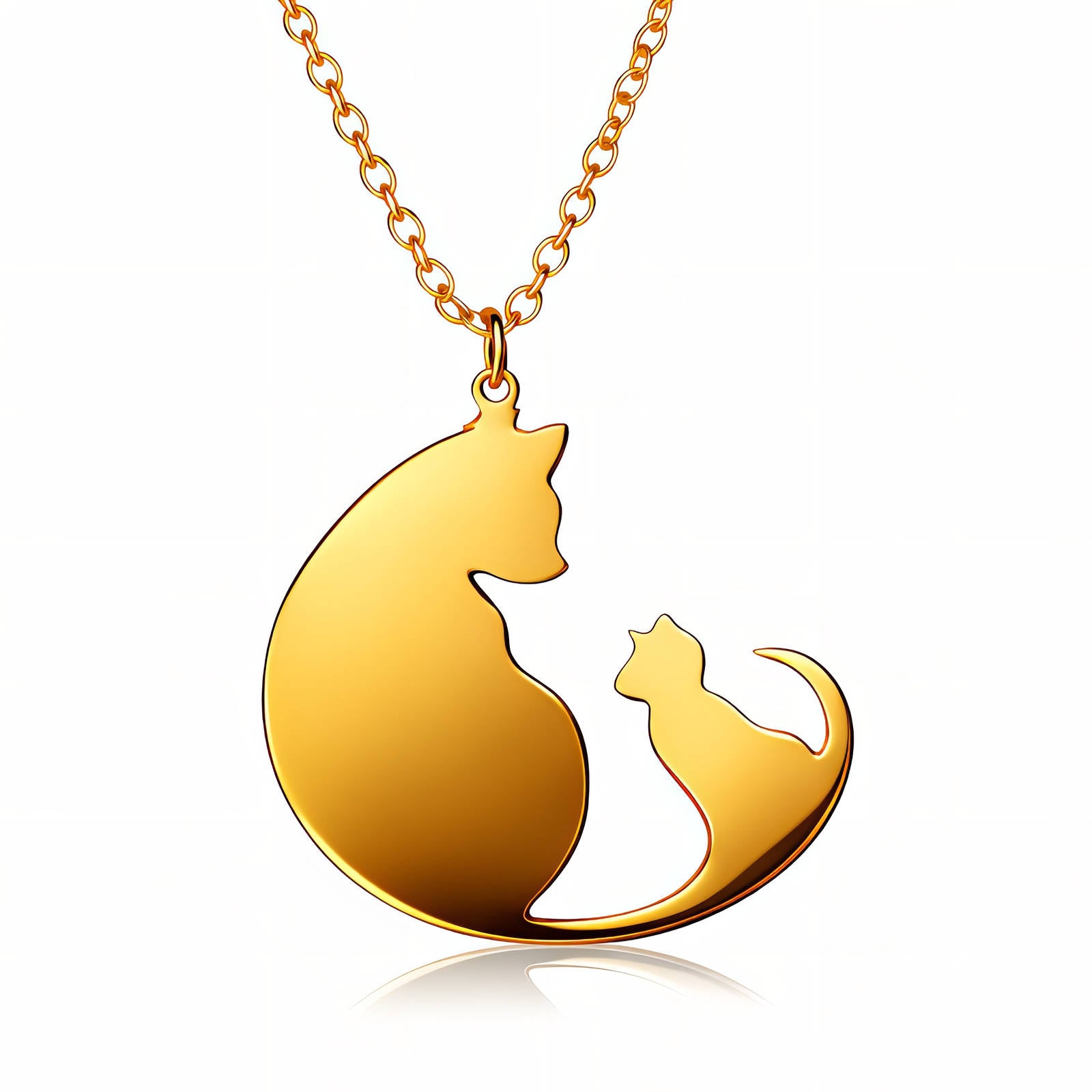 Mother & Kitten Necklace