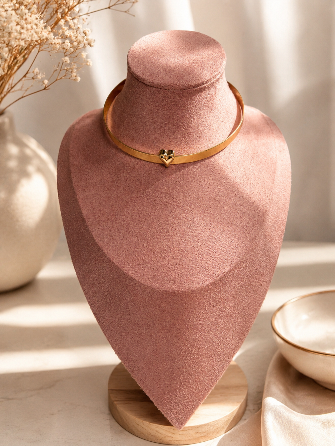 Amour Heart Choker - 18K Gold Plated