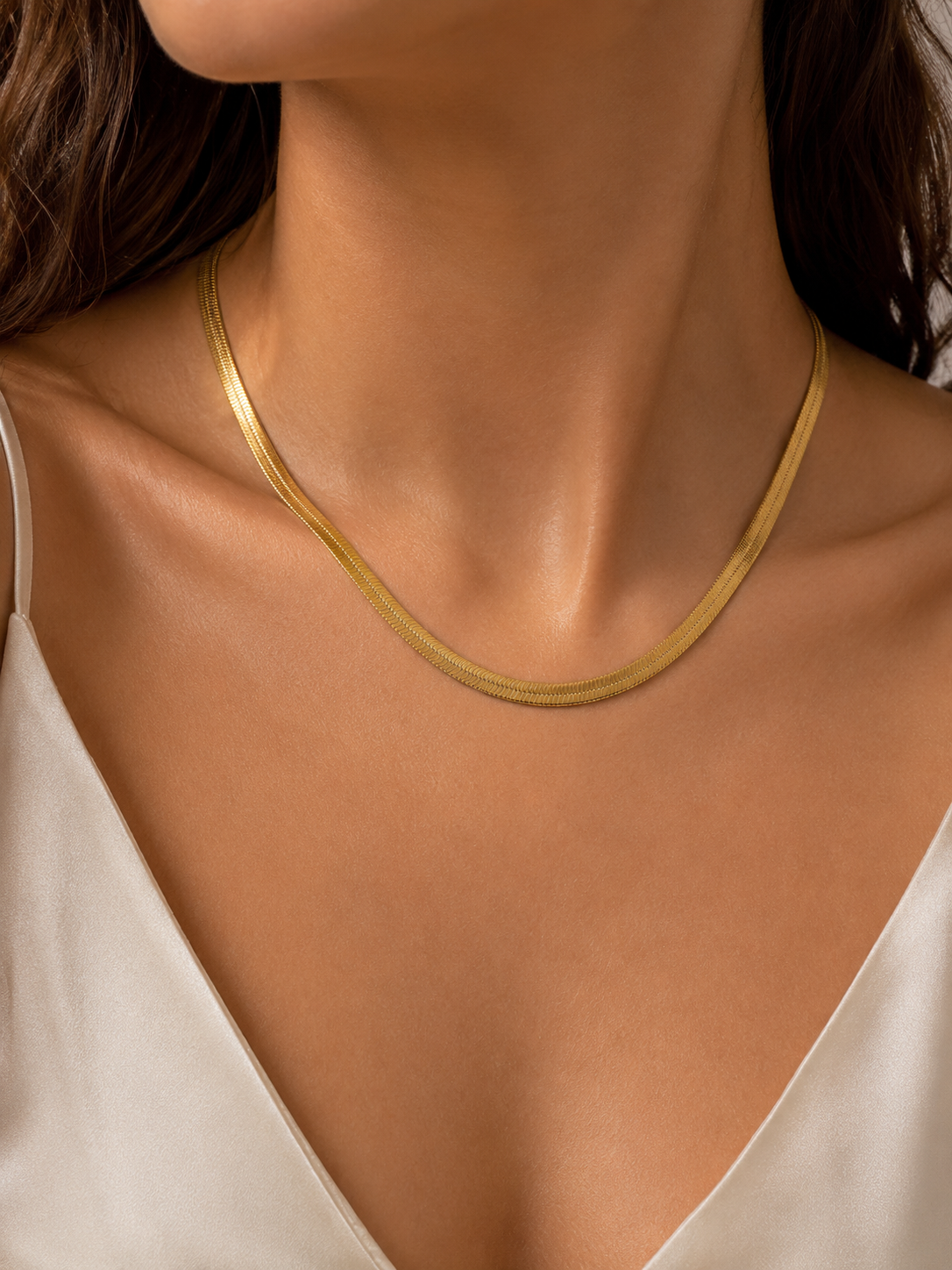 Serena Herringbone Necklace