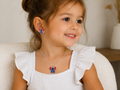 Stitch Jewelry Set – Silver Plated Necklace & Stud Earrings