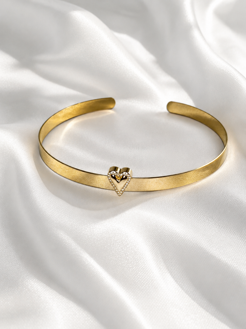 Amour Heart Choker - 18K Gold Plated