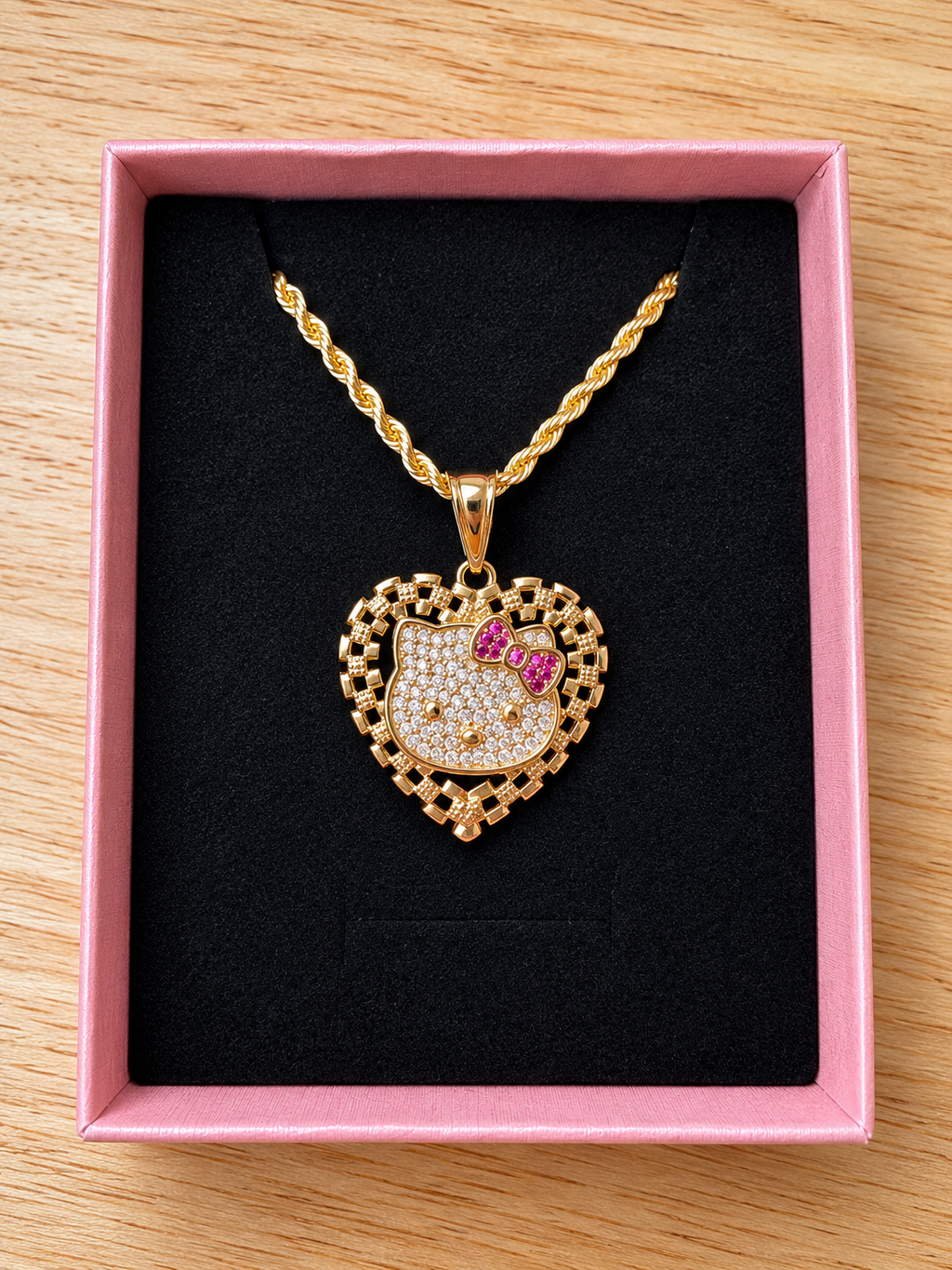 18K Gold Plated Cat Necklace
