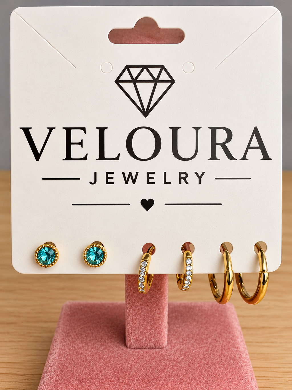 Veloura Triple Glow 3-Piece Earring Set