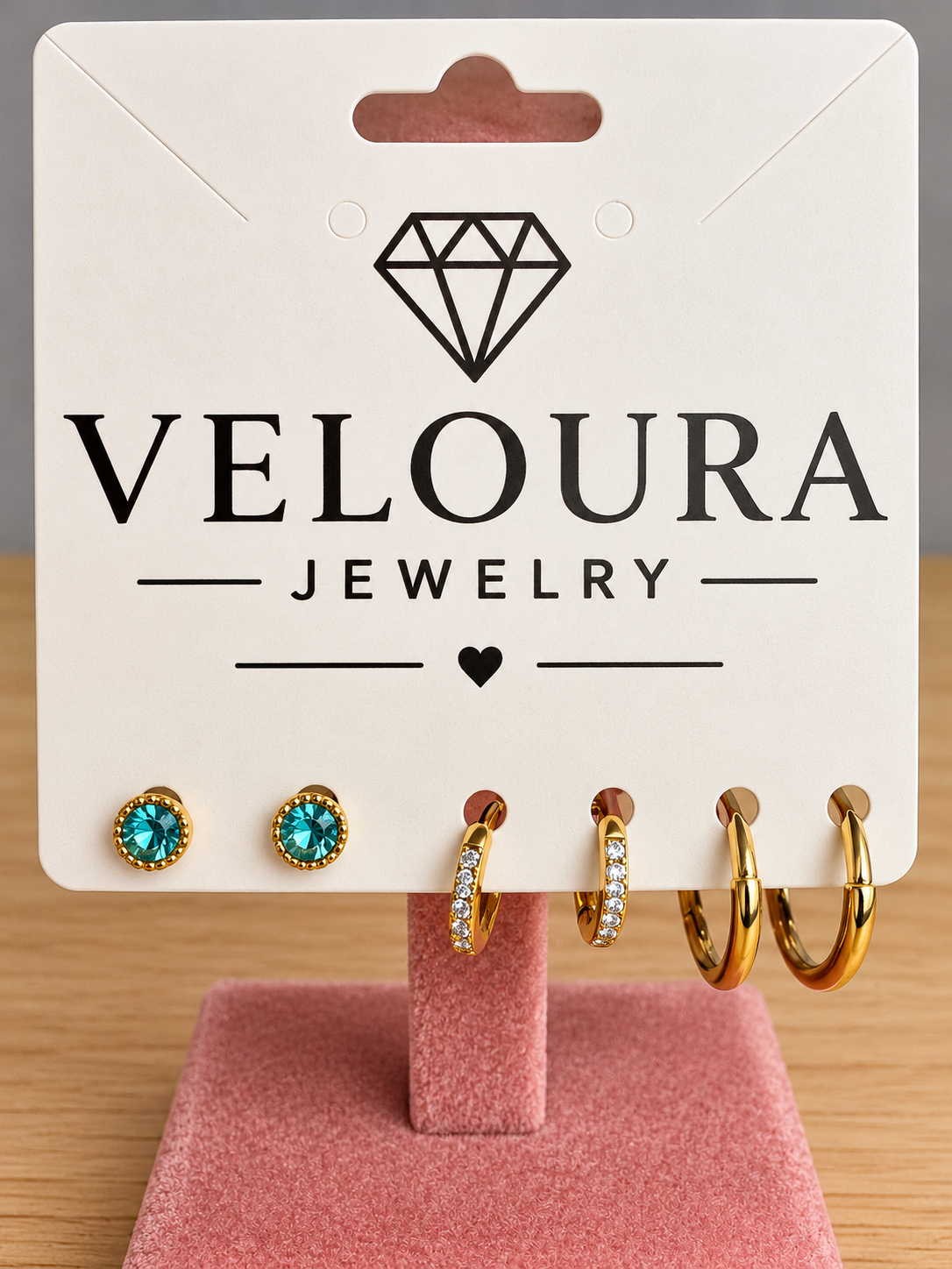 Veloura Triple Glow 3-Piece Earring Set
