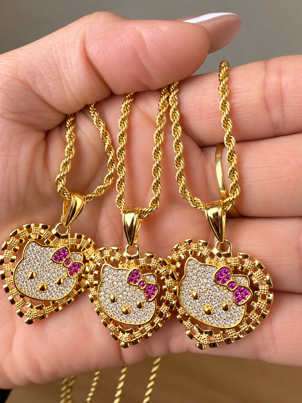 18K Gold Plated Cat Necklace