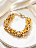 Monarch Link Bracelet 18K Gold Plated
