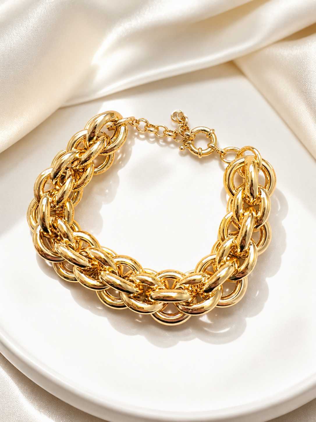Monarch Link Bracelet 18K Gold Plated